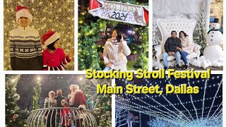 Christmas lights | Stocking Stroll Fest at Dallas Main Street | Day Star Lighting at Bedford #usa