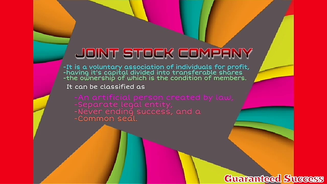 Class 11 Ch 2 B.St. #5 | Joint Stock Company(features) |Forms Of ...