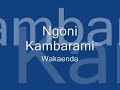 Ngoni Kambarami-Wakaenda Kumhiri