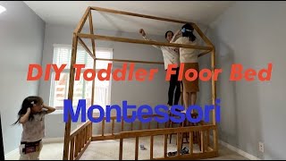 DIY Toddler Floor Bed (Montessori Full Size) #diy #montessori