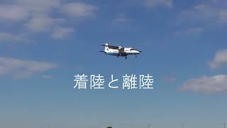 【Dornier 228】JA33CA 着陸 と JA30CA 離陸 竜ケ崎飛行場2機