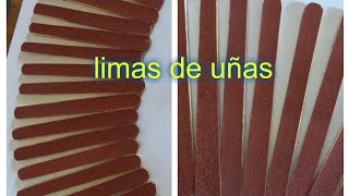 lima de uñas en palito de helado