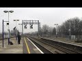 panning shot of a 125mph first great western paxman valenta hst screaming past didcot on full power