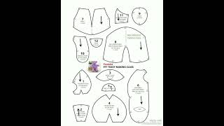 Teddy cutting pattern FFF 012
