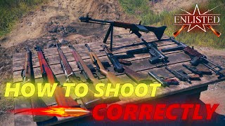 How to shoot a weapon at Enlisted