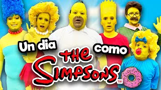 Un día como los personajes de LOS SIMPSONS !! / Memo Aponte