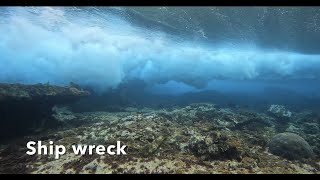 Steam ship wreck: the “Cooma” north reef on the Great Barrier Reef.