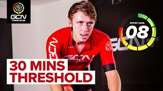 30 Minutes Of Threshold Power! | HIIT Cycling Workout