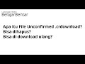 What is an Unconfirmed .crdownload File? Can the file be deleted and re-downloaded?