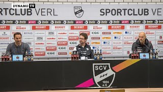 35. Spieltag | SCV - SGD | Pressekonferenz nach dem Spiel
