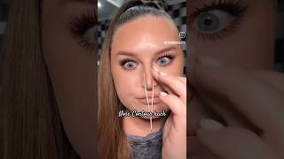 😱tried Tweezer Nose 👃 contour hack #shorts #nosecontour #makeuphacks #youtubeshorts #trending