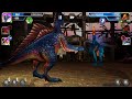 herbivore hazard segnosuchus vs therizinosaurus jurassic world the game