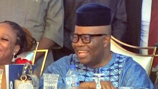 Akpabio, Nigeria's Next Senate President? Watch How Senators-Elect Joined Him To Honour Tinubu In PH