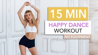 15 MIN HAPPY DANCE WORKOUT - burn calories and smile / No Equipment I Pamela Rei