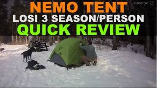 Nemo Equipment Losi 2 Person -  3 Season Tent Setup \u0026 Quick Review