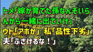 【スカッとひろゆき】トメ｢嫁が育てた孫なんぞいらんから一緒に出ていけ｣ ウト｢アホか｣ 私｢品性下劣｣ 夫｢ふざけるな！｣