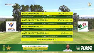 CSA 4-Day Series - Division 2 | SGG Garden Route Badgers vs Limpopo Impalas - Day 4