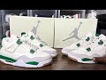 air jordan 4sb pine green real vs fake pt.4 with updated pairs ljr.