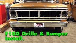 #Bumpside How To F100 Fender Stone Guard Grille Install and Alignment Episode 413 Autorestomod