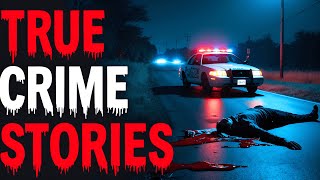 Horrifying True Crime Stories For Sleep With Rain Sounds | Black Screen | Vol. 3