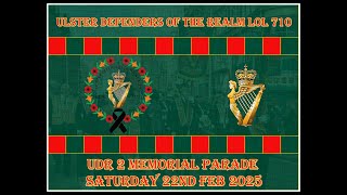 UDR 2 Memorial Parade (Full Parade) 22/02/25 #belfast