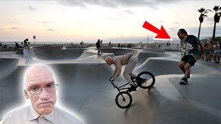 OLD MAN BMX RIDER PRANK - 'LESTER FRANK'