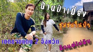 บ้านป่าเมี่ยงชุมชนในป่าเขตชายแดน 2 จังหวัด ลึกแต่ไม่ลับ