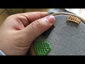 하우스오브지원의 프랑스 자수 루프드 블랭킷 스티치 looped blanket stitch embroidery