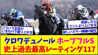 【競馬】クロワデュノール ホープフルS 史上過去最高レーティング117