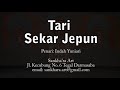 Tari Sekar Jepun - belajar tari(solo)