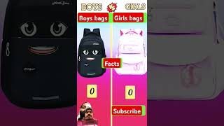 Boys school bags vs girls school bags facts