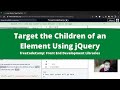 Target the Children of an Element Using jQuery (jQuery) freeCodeCamp Tutorial