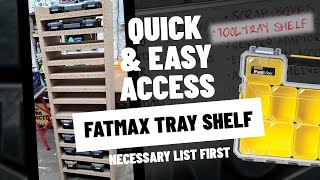 Building a Stanley FatMax Organizer Storage - Getting Through the 'Necessary' List - Fast Motion