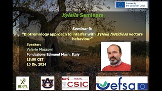 Xylella Seminar: Biotremologyapproach to interferwith Xylella fastidiosa vectors behaviour