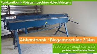 Folding bench / bending machine sheet 2.14m / 1.2mm for 1200 euros