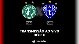 Guarani x Paysandu ao vivo | Transmissão ao vivo | Brasileirão Série B 2024