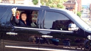 Paul McCartney arrives in Pittsburgh - Consol Energy Center
