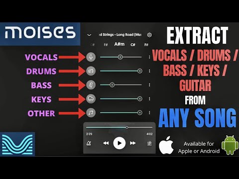 Extraiga las raíces de VOZ E INSTRUMENTOS de CUALQUIER CANCIÓN – Aplicación Moises (Apple y Android)