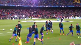 FC Barcelona vs PSG 8.3.2017 warm up \u0026 a bit more