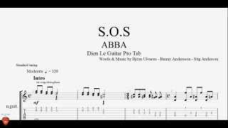 S.O.S (ABBA) - Guitar Tutorial + TAB