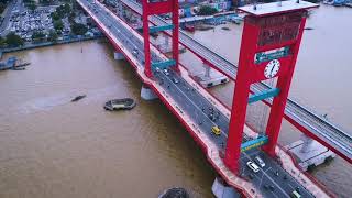 Ampera Bridge,in Palembang,#Indonesia