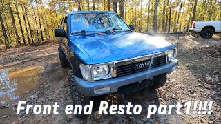 RESTORING THE FRONT END ON MY 91’ Toyota 4Runner!!!!!!!!