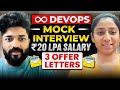 She got placed with 20 LPA in recession|DevOps live mock interview with real time questions [BATCH6]