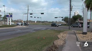 High winds knock city traffic signals to the ground