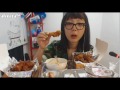 트렌스젠더 왕언늬 i like chicken 치퀸♪ 먹방 하일라이트