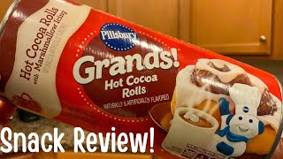 Pillsbury Hot Cocoa Rolls with Marshmallow Icing | Trying Holiday Snacks | Snack Review