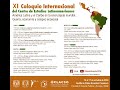 XI COLOQUIO INTERNACIONAL DEL CELA