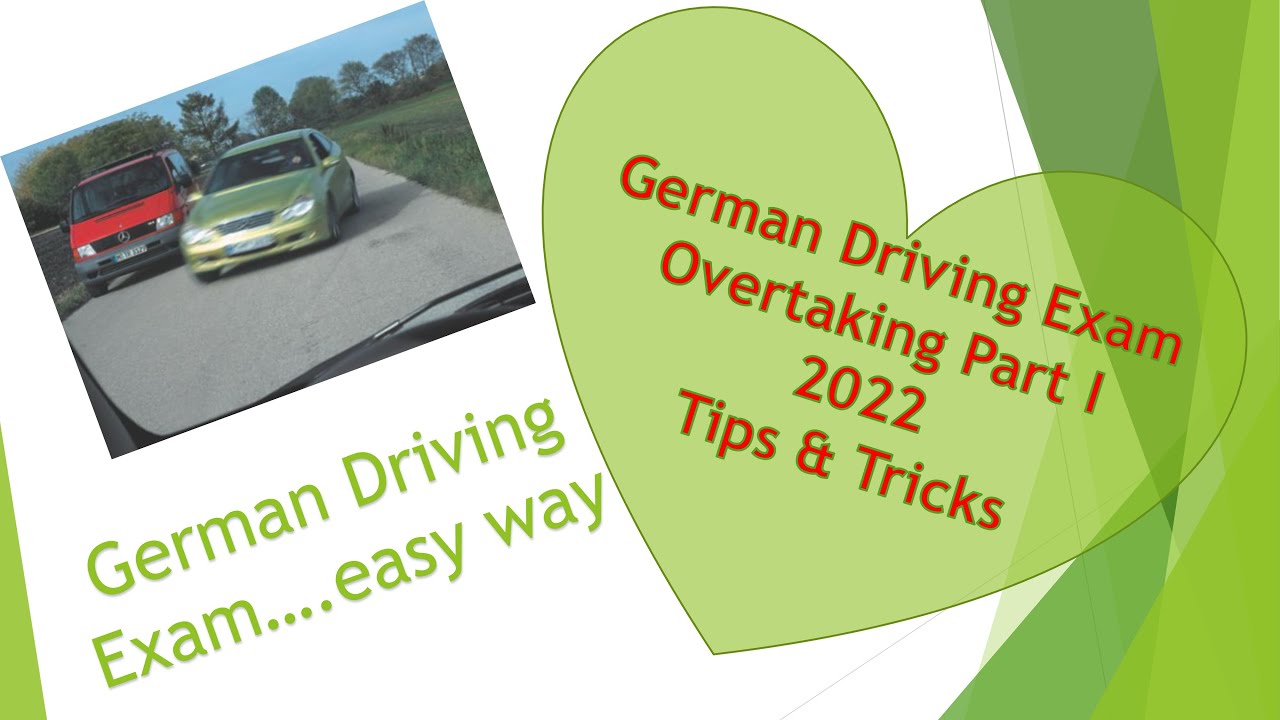 Overtaking Part I | How To Get Driving License In Germany |German ...