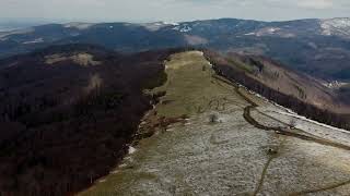 Hala Jaworowa - Kotarz - Grabowa - Groń  - Beskid Śląski - Brenna. dron