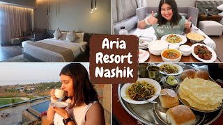 Nashik Luxurious Staycation + Sadhana Misal | Aria Resort | Food, Room Tour \u0026 More